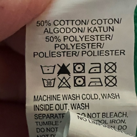 Vintage Lucky Brand green sweatshirt "always fits never shrinks" sz XL retro - Picture 7 of 7